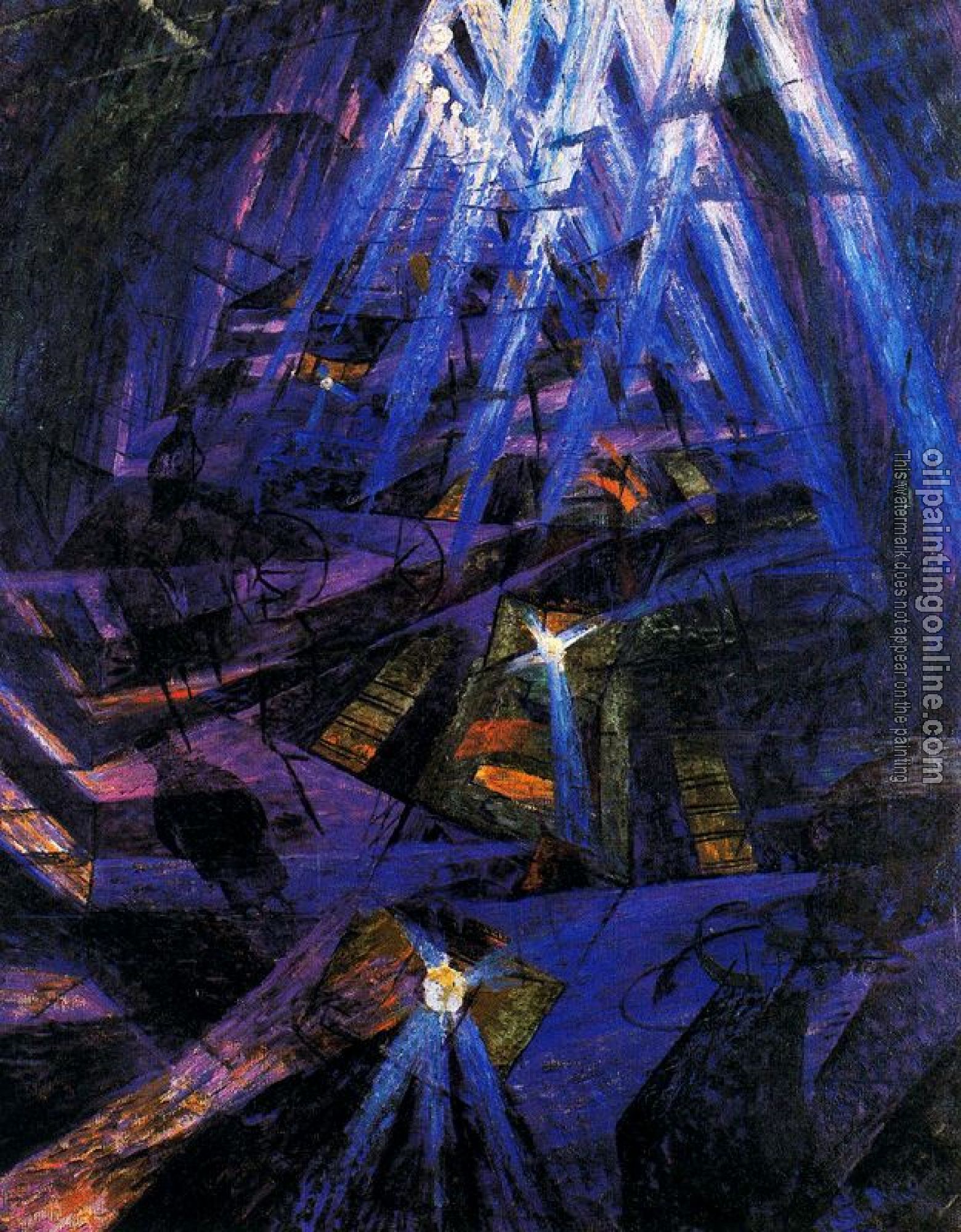 Umberto Boccioni - The Strengths of a Street